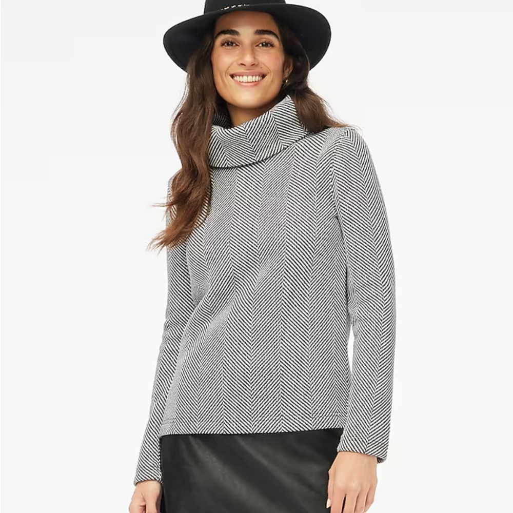 Women's J. Crew Funnel Neck Sweater - Size:Large